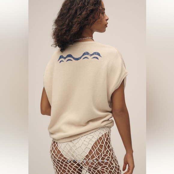 Anthropologie Pilcro Graphic Muscle Sweater Tank - Picture 2 of 5